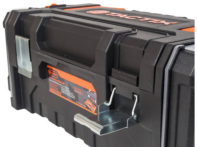 Ящик 510x230x210мм для інструментів 2 органайзери по 12 відділень посилений пластиковий [INSBXBXP3320348PT0] Tactix - Фото 7