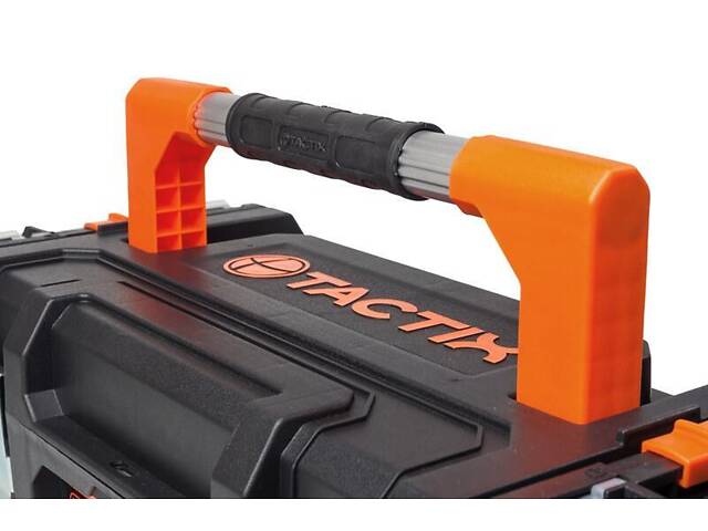 Ящик 510x230x210мм для інструментів 2 органайзери по 12 відділень посилений пластиковий [INSBXBXP3320348PT0] Tactix - Фото 8