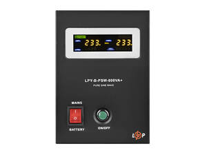 ДБЖ з правильною синусоїдою 12V LPY-B-PSW-800VA+(560Вт) 5A/15A