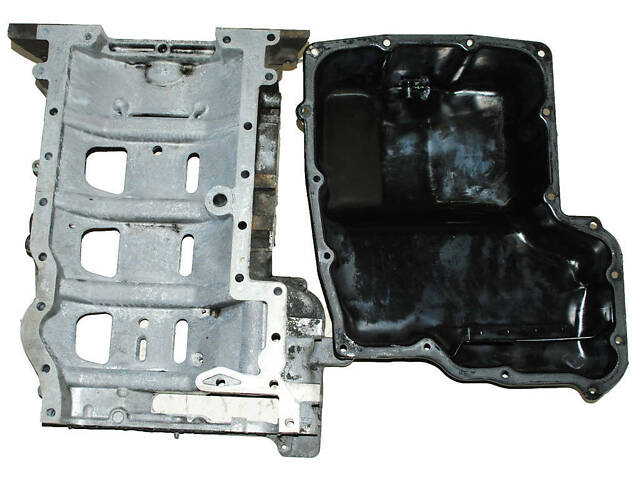 Поддон двигателя алюминиевый металл 2 части 2.4TDCI 16V YC1Q6675CC FORD Transit 00-06 - Фото 1
