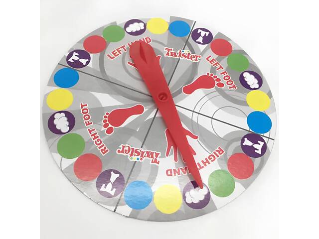Гра Твістер 2. Настільна гра Twister (нова версія) із двома новими завданнями. Твістер англомовний - Фото 2