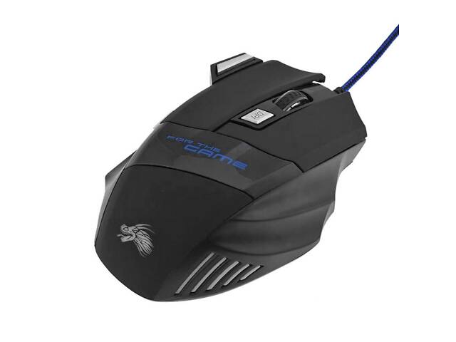 Ігрова комп`ютерна мишка з підсвічуванням. Дротова комп`ютерна мишка 5500 DPI, 7 кнопок - Фото 6