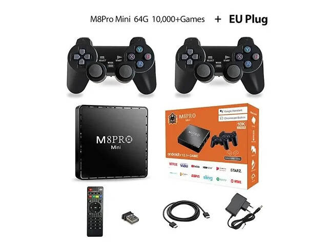 Ігрова консоль M8 Pro Android Wireless Ретроприставка на 10000 ігор - Фото 9