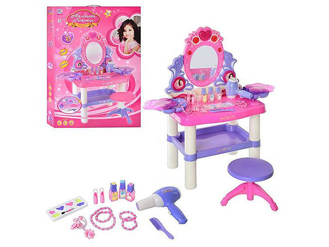 Игровое трюмо со стульчиком M 0395 аксессуары в комплекте - Фото 1