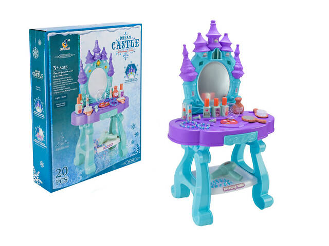 Ігровие трюмо туалетний столик на батарейках з аксесуарами та LED-екраном 3328 - Фото 1