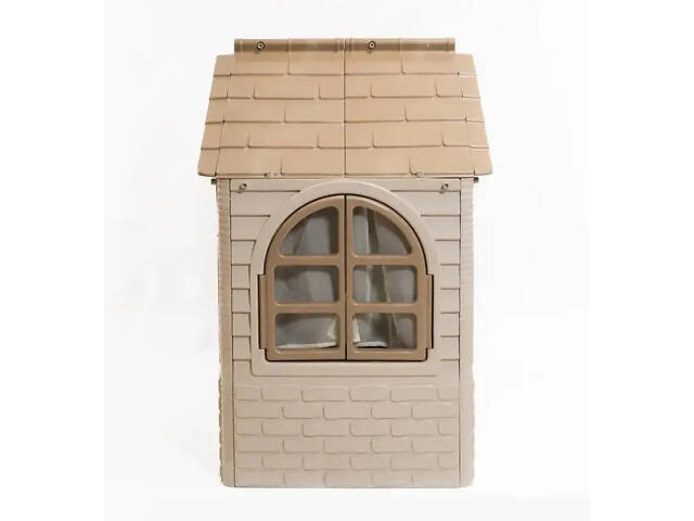 Игровой домик для детей Doloni средний 130х120х130см (Бежевый) - Фото 5