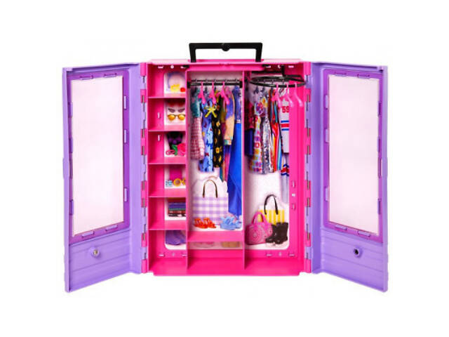 Ігровий набір Barbie Сиренева шафа для одягу (HJL65) - Фото 3