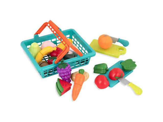 Ігровий набір Battat Для Двох - Овочі-Фрукти на Липучках (BT4743Z) - Фото 1