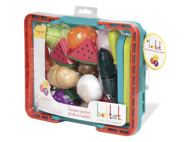 Ігровий набір Battat Для Двох - Овочі-Фрукти на Липучках (BT4743Z) - Фото 4