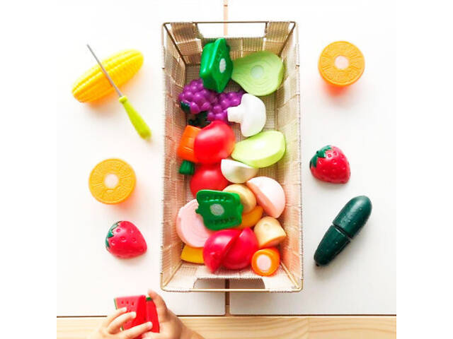 Ігровий набір Battat Для Двох - Овочі-Фрукти на Липучках (BT4743Z) - Фото 5