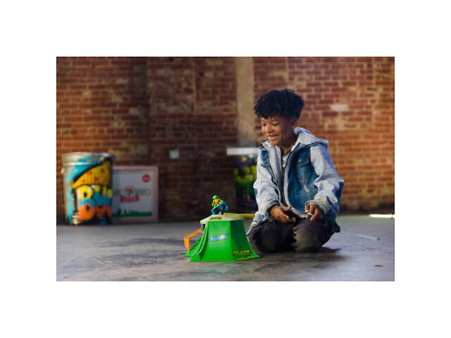 Ігровий набір Funrise TMNT Черепашки-ніндзя класичні Скейтбордист з лаунчером Леонардо (71040) - Фото 5