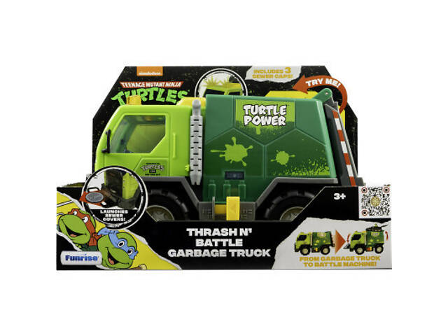 Ігровий набір Funrise TMNT Черепашки-Ніндзя класичні Бойовий сміттєвоз зі світлом і звуком (71045) - Фото 1