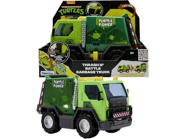 Ігровий набір Funrise TMNT Черепашки-Ніндзя класичні Бойовий сміттєвоз зі світлом і звуком (71045) - Фото 8