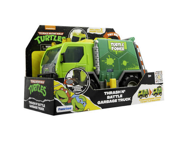 Ігровий набір Funrise TMNT Черепашки-Ніндзя класичні Бойовий сміттєвоз зі світлом і звуком (71045) - Фото 10