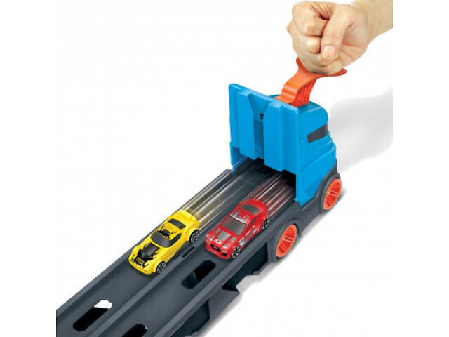 Ігровий набір Hot Wheels Вантажівка-транспортер 'Супергонки' (GVG37) - Фото 5