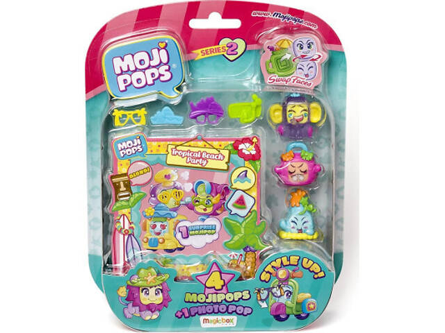Ігровий набір Moji Pops S2 Фотосесія 4 фігурки + аксесуари (PMP2B416IN00) - Фото 1