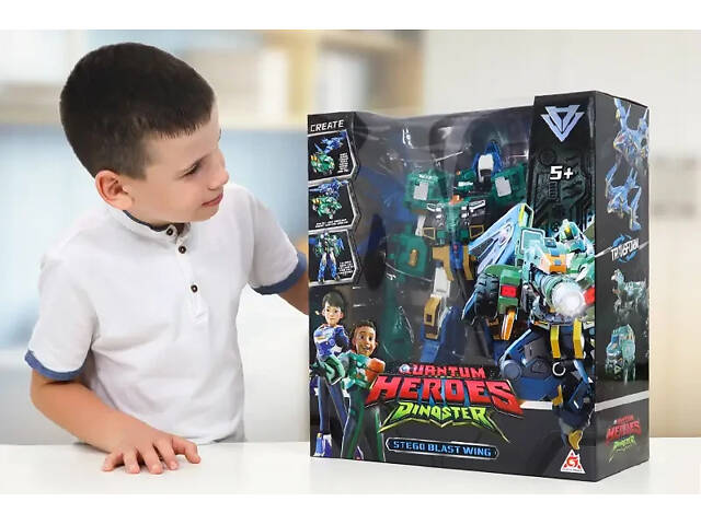 Ігровий набір робот-трансформер Dinoster Стего Бласт Вінг (EU580802) - Фото 4