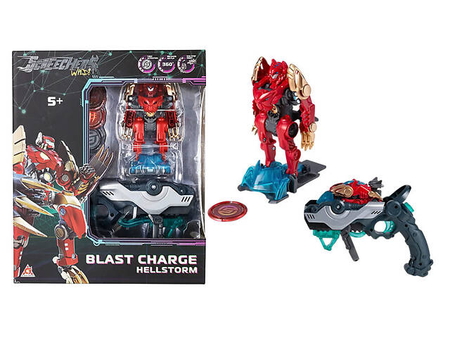 Ігровий набір Screechers Wild S5 L1 Хелшторм машинка-трансформер (EU686112) - Фото 1