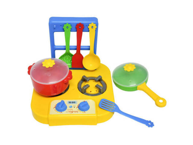 Ігровий набір Tigres набір посуду столового Ромашка з плиткою 7 елементів (39150) - Фото 1