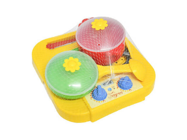 Ігровий набір Tigres набір посуду столового Ромашка з плиткою 7 елементів (39150) - Фото 2