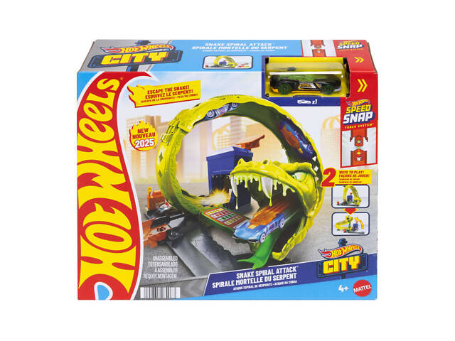 Ігровий набір трек Hot Wheels City Спіральна атака Змії (JBM63) - Фото 4