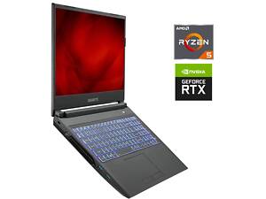 Ігровий ноутбук Б-клас Gigabyte A5 K1 / 15.6' (1920x1080) IPS / AMD Ryzen 5 5600H (6 (12) ядер 3.3 - 4.2 GHz) / 16 GB DDR4 / 512 GB SSD / nVidia GeForce RTX 3060, 6 GB GDDR6, 192-bit / WebCam б/в