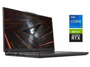 Ігровий ноутбук Б-клас Gigabyte Aorus 17 XE5 / 17.3' (1920x1080) IPS / Intel Core i7-12700H (14 (20) ядер по 3.5 - 4.7 GHz) / 16 GB DDR5 / 1000 GB SSD / nVidia GeForce RTX 3070 Ti, 8 GB GDDR6, 256-bit