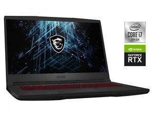 Игровой ноутбук Б-класс MSI GF65 Thin 10UE / 15.6' (1920x1080) IPS / Intel Core i7-10750H (6 (12) ядер по 2.6 - 5.0 GHz)