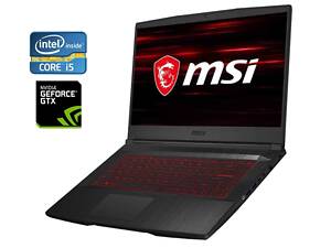 Игровой ноутбук Б-класс MSI GF65 Thin 9SD / 15.6' (1920x1080) IPS / Intel Core i5-9300H (4 (8) ядра по 2.4 - 4.1 GHz) /