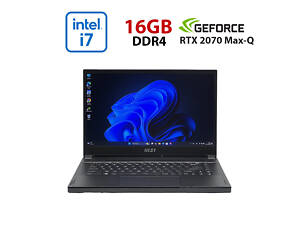 Ігровий ноутбук Б-класу MSI GS66 Stealth 10SF / 15,6' (1920x1080) IPS / Intel Core i7-10750H (6 (12) ядер по 2,6 - 5,0 ГГц) / 16 ГБ DDR4 / 960 ГБ SSD / nVidia GeForce RTX 2070 Max-Q, 8 ГБ GDDR6, 256-б