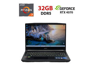 Игровой ноутбук Б-класс MSI Katana A15 AI B8V MS-158N / 15.6' (2560x1440) IPS / AMD Ryzen 7 8845HS (8 (16) ядер по 3.8 -