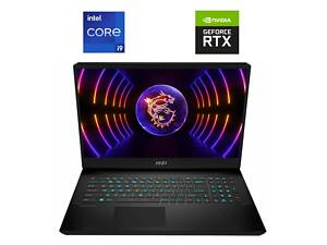 Ігровий ноутбук Б-класу MSI Vector GP77 13VG / 17,3' (2560x1440) IPS / Intel Core i9-13900H (14 (20) ядер по 2,6 - 5,4 ГГц) / 32 ГБ DDR5 / 1000 ГБ SSD NVMe / nVidia GeForce RTX 4070, 8 ГБ GDDR6, 128-б