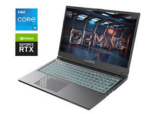 Ігровий ноутбук Gigabyte G5 KF / 15.6' (1920x1080) IPS / Intel Core i5-12500H (12 (16) ядер по 3.3 - 4.5 GHz) / 16 GB DDR4 / 512 GB SSD M.2 / nVidia GeForce RTX 4060, 8 GB GDDR6, 128-bit / WebCam / Wi