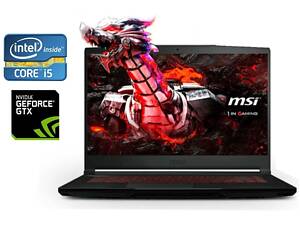 Игровой ноутбук MSI GF63 Thin 10SC / 15.6' (1920x1080) IPS / Intel Core i5-10500H (6 (12) ядер по 2.5 - 4.5 GHz) / 8 GB