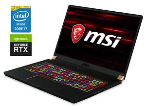 Игровой ноутбук MSI GS75 Stealth 9SG / 17.3' (1920x1080) IPS / Intel Core i7-9750H (6 (12) ядер по 2.6 - 4.5 GHz) / 16 G