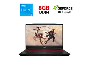 Игровой ноутбук MSI Katana GF66 11UE-021NEU / 15.6' (1920x1080) IPS / Intel Core i5-11400H (6 (12) ядер по 2.2 - 4.5 GHz