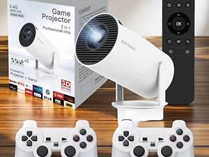 Ігровий проєктор з приставкою YXJ A3, з джойстиками, білий.