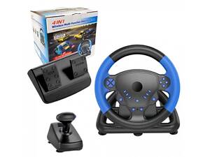 Ігровий кермо 4 в 1 з коробкою передач і педалями Multi-Function Steering Wheel.