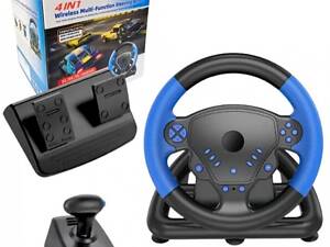 Ігровий кермо 4 в 1 з коробкою передач і педалями Multi-Function Steering Wheel.