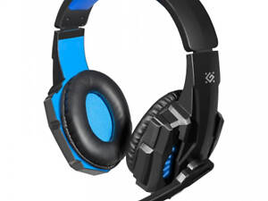 Игровые наушники Defender Warhead G-390 LED (Black-blue)