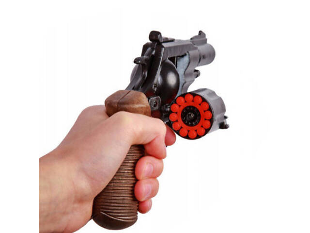 Игрушечное оружие Gonher Револьвер полицейский 12-зарядный (38/6) - Фото 2