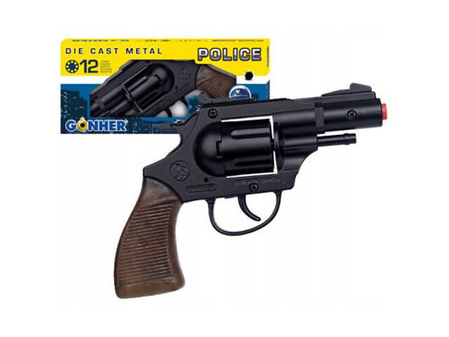 Игрушечное оружие Gonher Револьвер полицейский 12-зарядный (38/6) - Фото 4