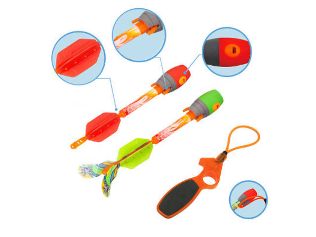 Іграшкова зброя Zing Пускач з двома ракетами Air Storm - Sky Ripperz (AS610) - Фото 2