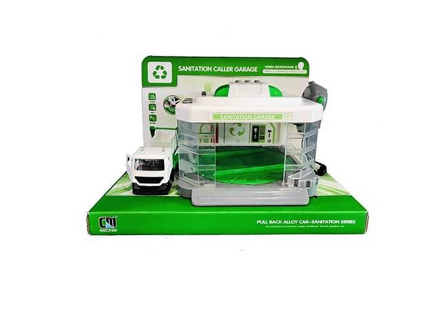 Іграшковий гараж автомийка сміттєвоза з рацією та парою CLM-887 міські служби - Фото 2
