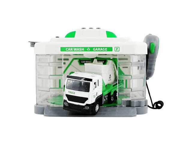 Іграшковий гараж автомийка сміттєвоза з рацією та парою CLM-887 міські служби - Фото 5