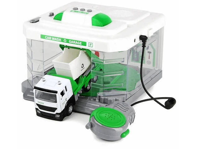 Іграшковий гараж автомийка сміттєвоза з рацією та парою CLM-887 міські служби - Фото 6