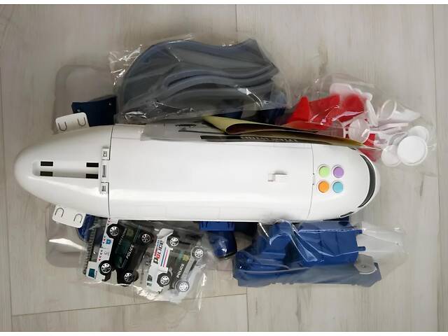 Іграшковий поліцейський літак RESTEQ — інтерактивна база-трансформер зі світлом, звуком, машинками та аксесуарами - Фото 3