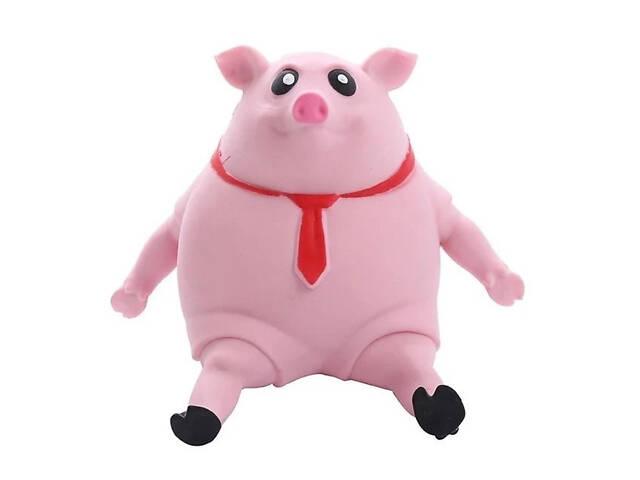 Іграшка-антистрес-квіш ВЕЛИКИЙ Рожева свиня Pink Pig BIG 50 см - Фото 2