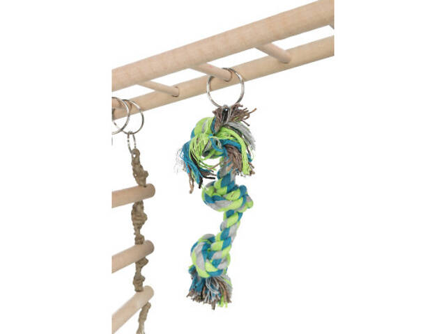 Іграшка для гризунів Trixie Міст підвісний з іграшками 29x25x9 см (4011905062747) - Фото 3