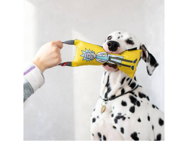 Іграшка для собак WAUDOG Fun 'Рік і Морті 2' з пищалкою S (629-0281) - Фото 4